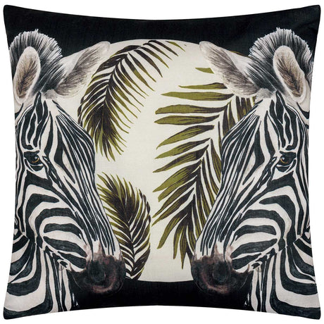 Leopardis Zebra Outdoor Cushion Cover / Filled Cushion by Paoletti