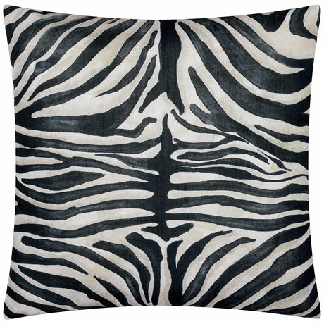 Leopardis Zebra Outdoor Cushion Cover / Filled Cushion by Paoletti