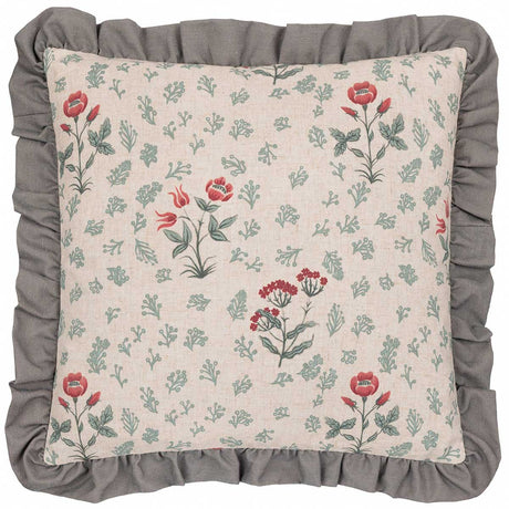Linen Renata Floral Cushion Cover / Filled Cushion 20" x 20" (50cm x 50cm) by Seventy Three 3