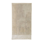 Lacie Jacquard Leaf Trim 550gsm Zero Twist Towel - Natural - Lacie Towels In Natural 2