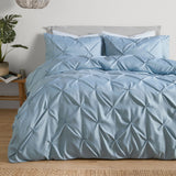 Lara Plain Dye Easy Care Duvet Cover Set - Blue