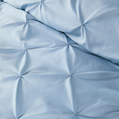 Lara Plain Dye Easy Care Duvet Cover Set - Blue - Lara Duvet Cover Set In Blue 3