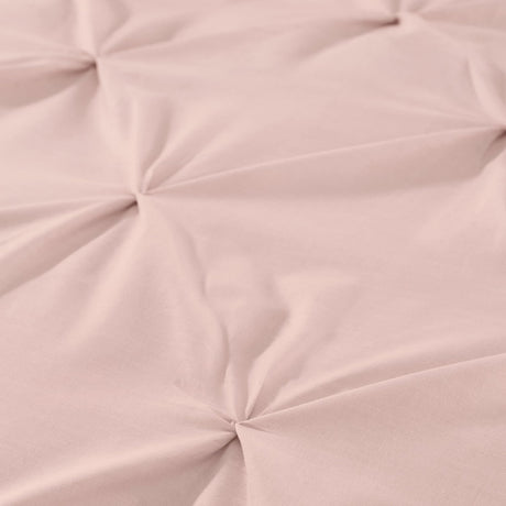 Lara Plain Dye Easy Care Duvet Cover Set - Blush - Lara Duvet Cover Set In Blush 2