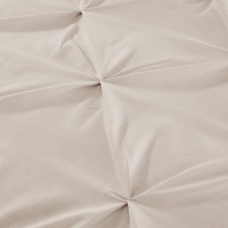Lara Plain Dye Easy Care Duvet Cover Set - Natural - Lara Duvet Cover Set In Natural 3