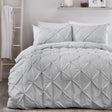Lara Plain Dye Easy Care Duvet Cover Set - Silver