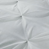 Lara Plain Dye Easy Care Duvet Cover Set - Silver - Lara Duvet Cover Set In Silver 3
