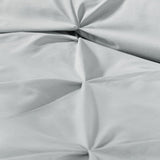 Lara Plain Dye Easy Care Duvet Cover Set - Silver - Lara Duvet Cover Set In Silver 4