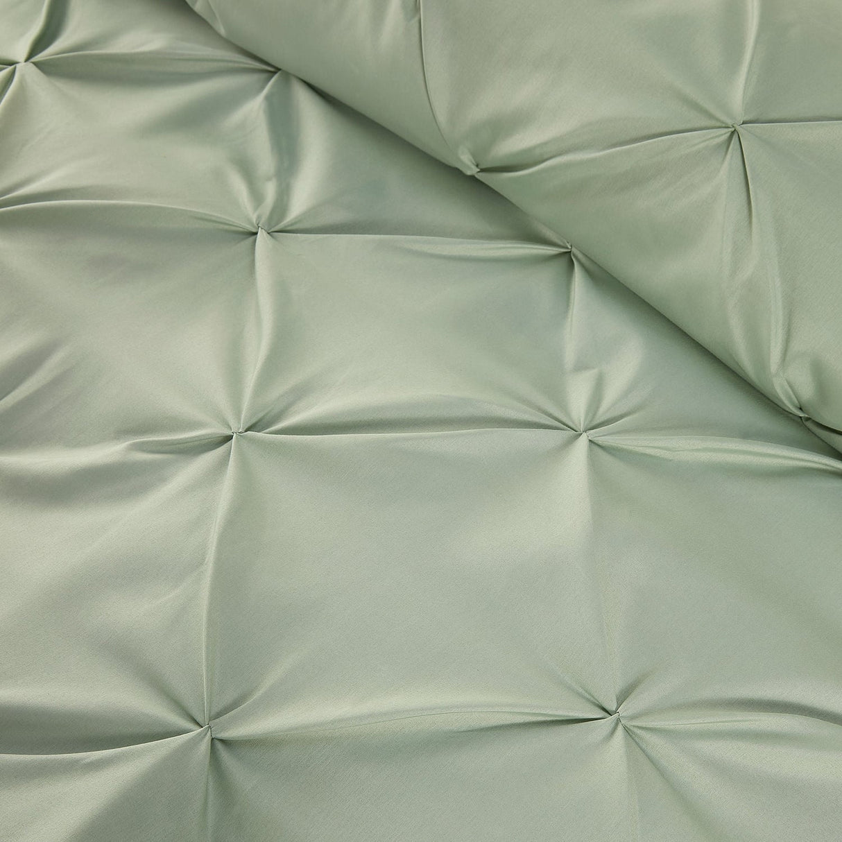 Lara Plain Dye Easy Care Duvet Cover Set - Sage - Lara Duvet Cover Set In Steel Sage 3