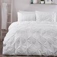 Lara Plain Dye Easy Care Duvet Cover Set - White