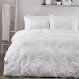 Lara Plain Dye Easy Care Duvet Cover Set - White