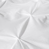 Lara Plain Dye Easy Care Duvet Cover Set - White - Lara Duvet Cover Set In White 3