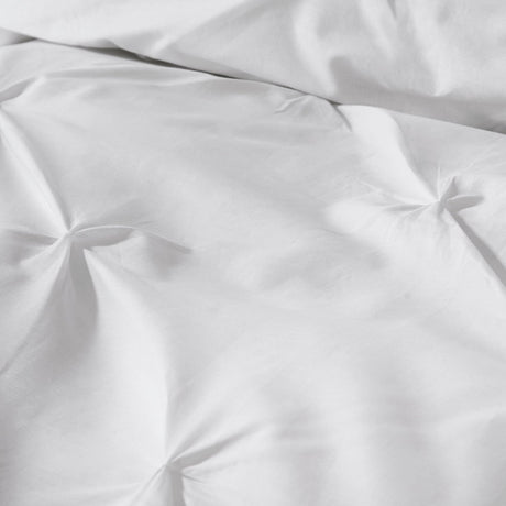 Lara Plain Dye Easy Care Duvet Cover Set - White - Lara Duvet Cover Set In White 4