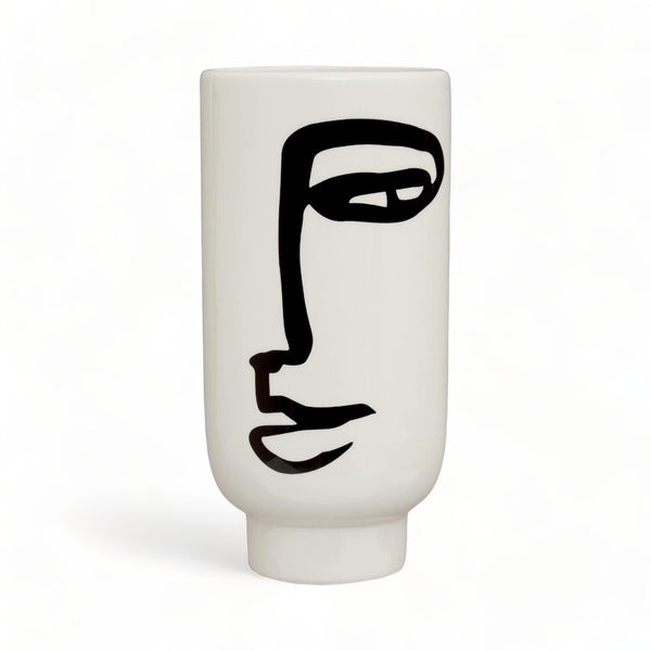 Large Amira Face Ceramic Vase 27cm