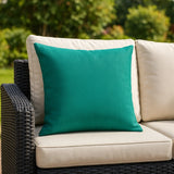 Large Green Outdoor Cushion Cover 22" x 22" (55cm x 55cm) by Alan Symonds