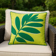 Leaf Outdoor Cushion Cover Water Resistant 43cm x 43cm - Green