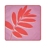 Leaf Outdoor Cushion Cover Water Resistant 43cm x 43cm - Pink - Leaf Print Outdoor Cushion In Pink 43 X 43Cm 5