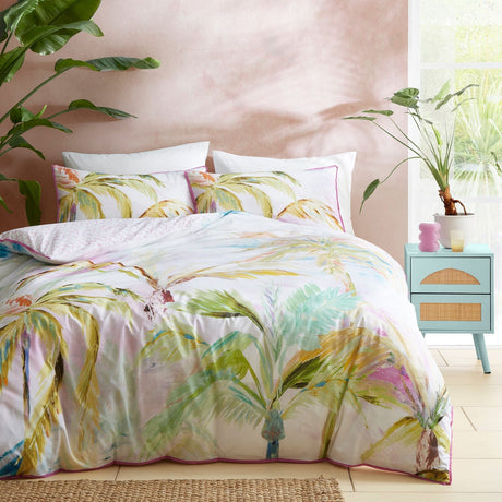 Leilani Cotton Duvet Cover Set - Green