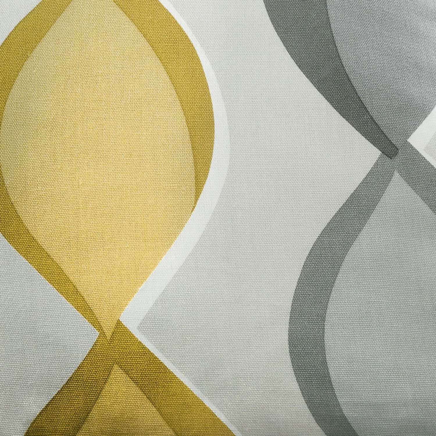 Lennox Cotton Cushion Cover 43cm x 43cm (17") - Ochre - Lennox Cushion In Grey Ochre 43 X 43Cm 3