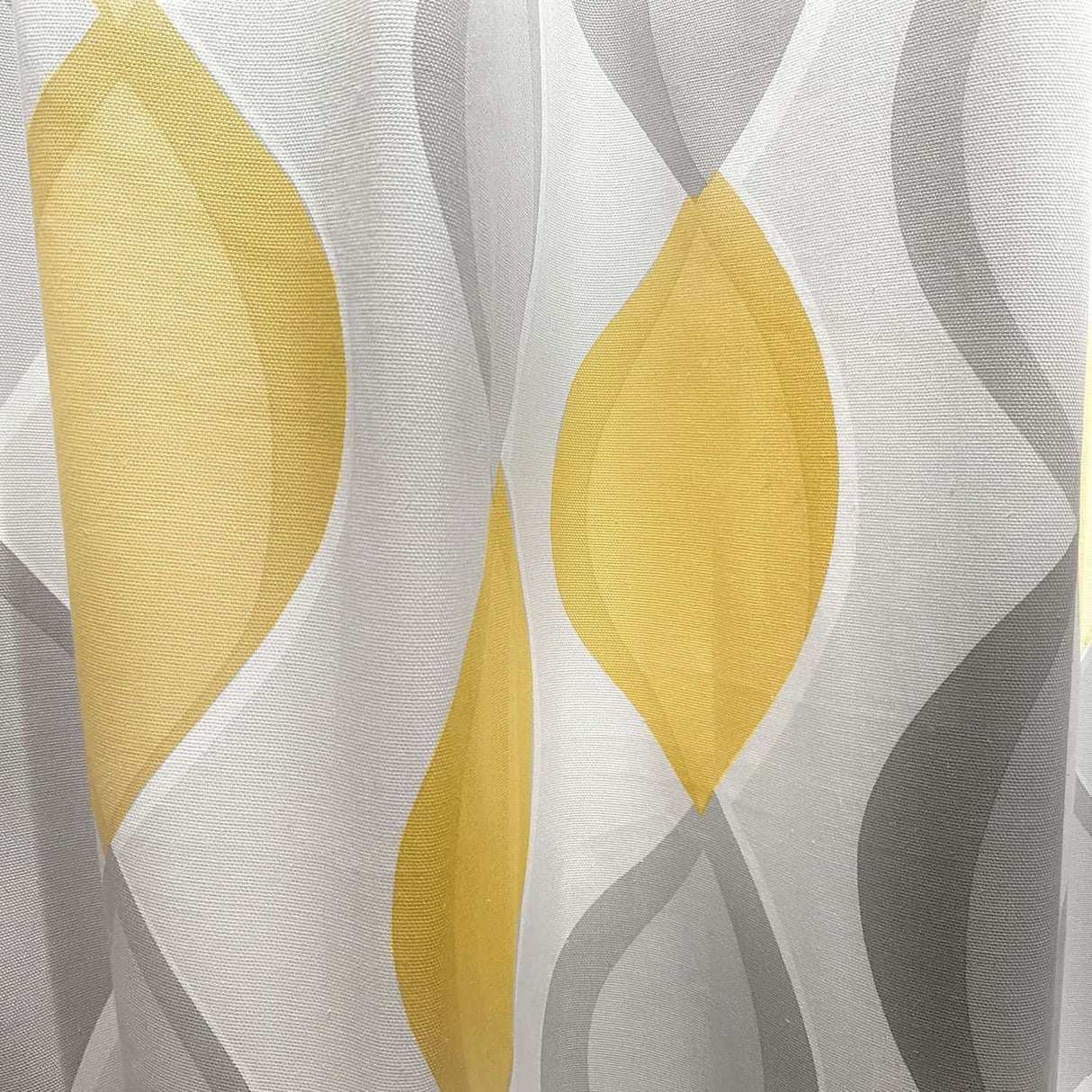 Lennox Cotton Eyelet Curtains - Ochre Light Filtering - Lennox Eyelet Curtains In Grey Ochre 3