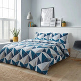 Leo Navy Duvet Cover Bedding Set-1