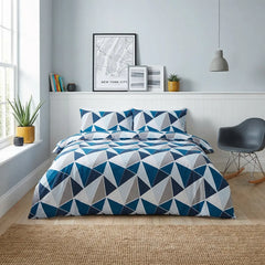 Leo Navy Duvet Cover Bedding Set