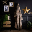 Leopard Print Cosy Soft Throw Blanket 150cm x 200cm - Natural