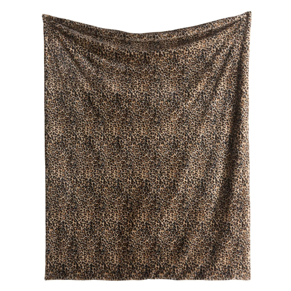 Leopard Print Cosy Soft Throw Blanket 150cm x 200cm - Natural - Leopard Throw In Natural 150 X 200Cm 2
