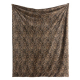 Leopard Print Cosy Soft Throw Blanket 150cm x 200cm - Natural - Leopard Throw In Natural 150 X 200Cm 2