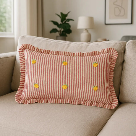 Les Fruites Cushion Cover / Filled Cushion 12" x 20" (30cm x 50cm) - Lemons