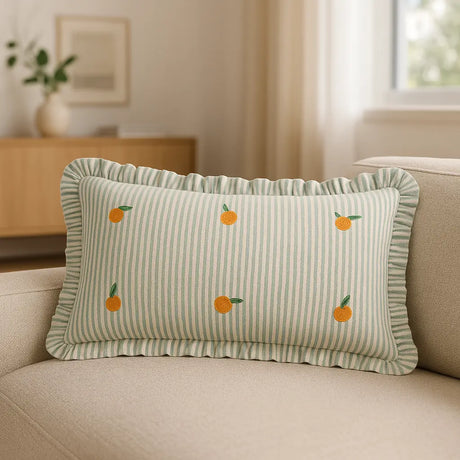 Les Fruites Cushion Cover / Filled Cushion 12" x 20" (30cm x 50cm) by furn.