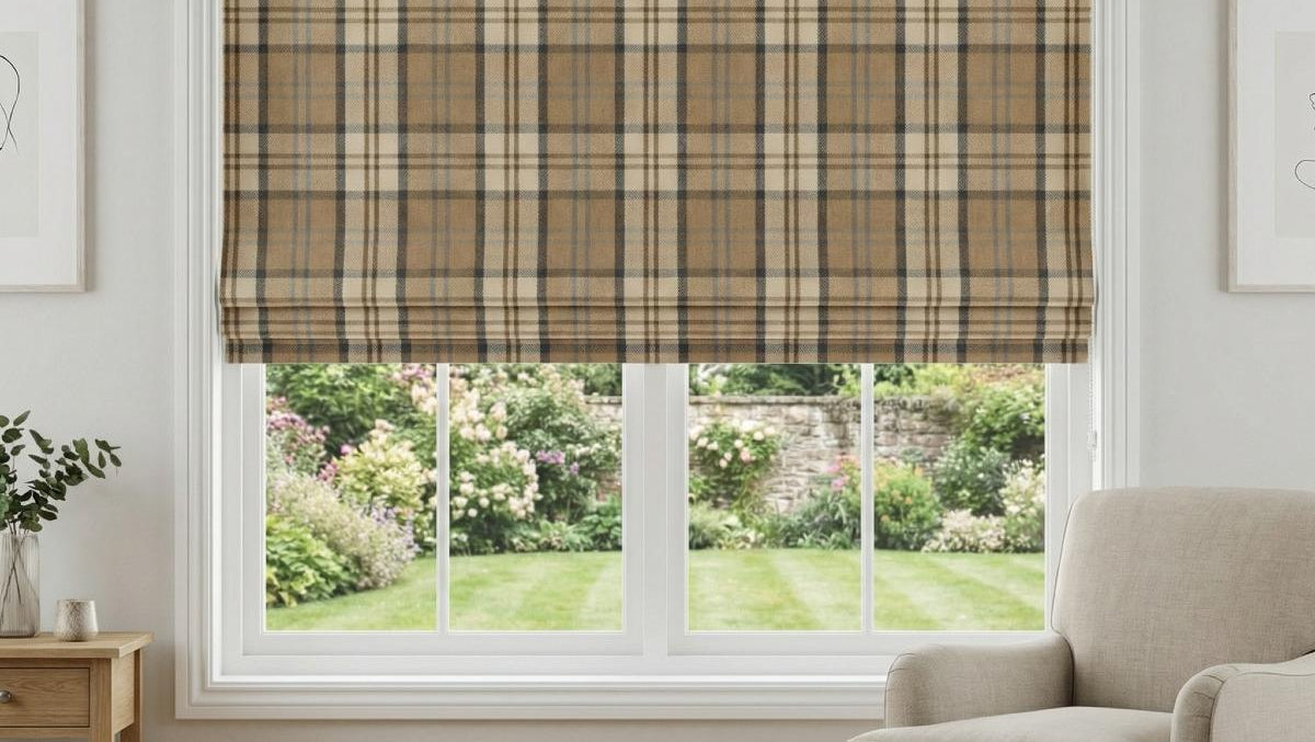 Lewis Made to Measure Roman Blind Latte