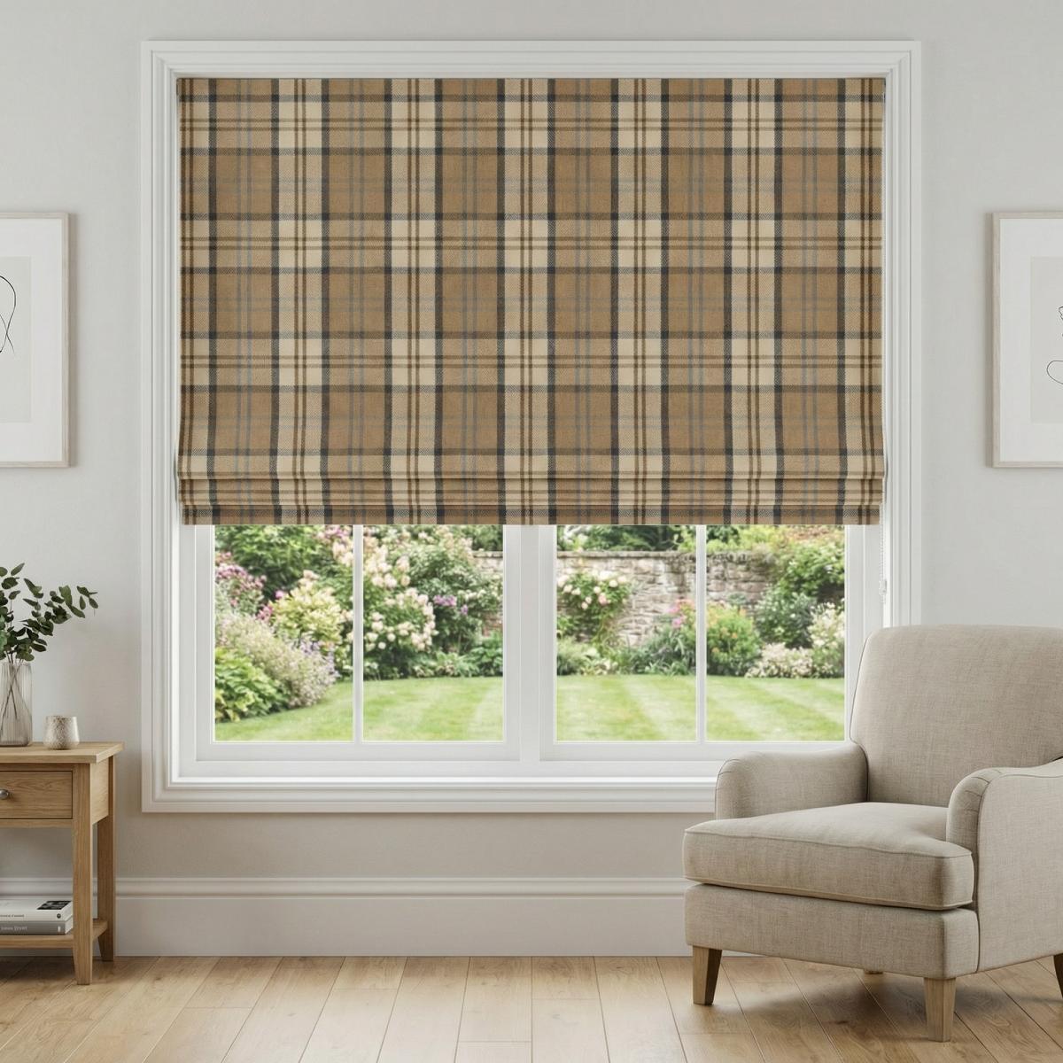 Lewis Made to Measure Roman Blind Latte