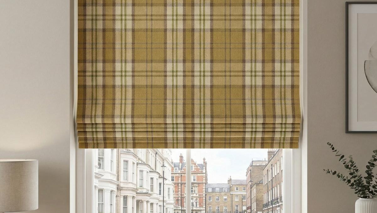 Lewis Made to Measure Roman Blind Mustard