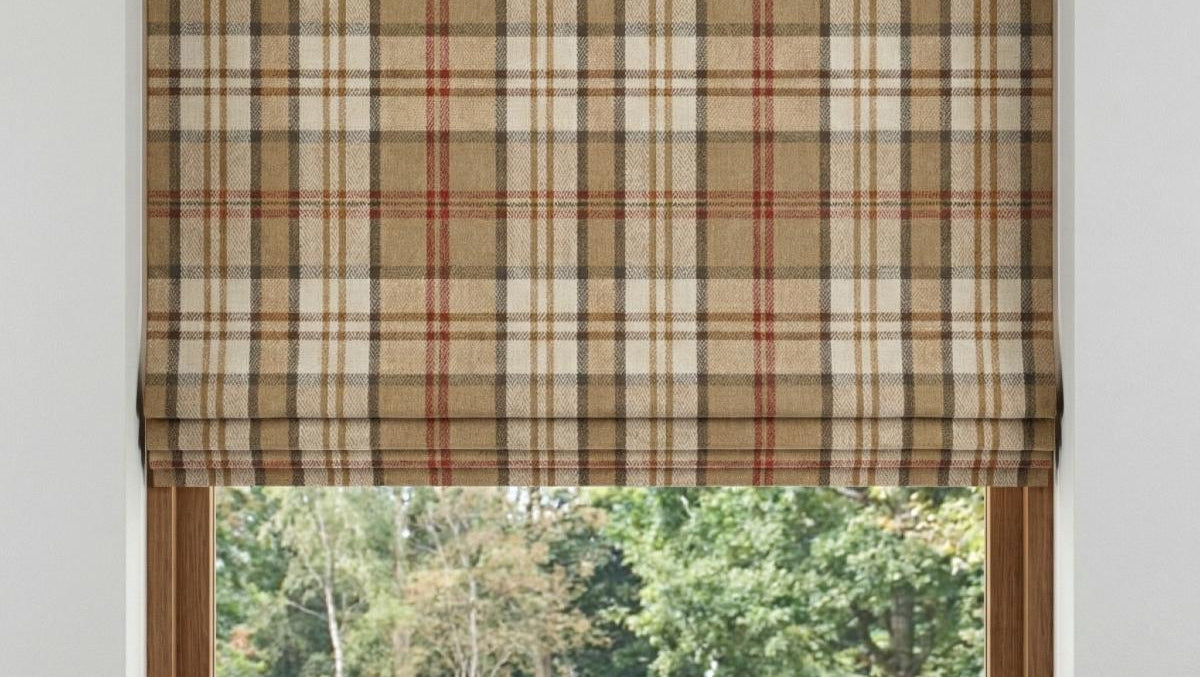 Lewis Made to Measure Roman Blind Natural
