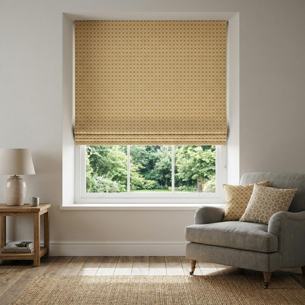 Limoges Made to Measure Roman Blind Ochre