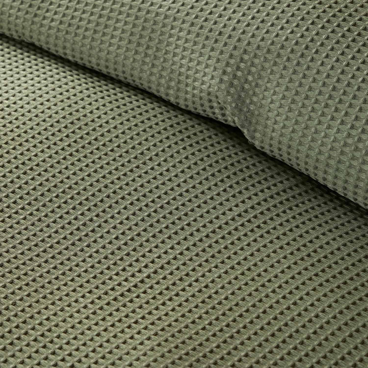 Lindly Waffle Microfibre Duvet Cover Set - Green - Lindly Duvet Cover Set In Dark Green New Green 3