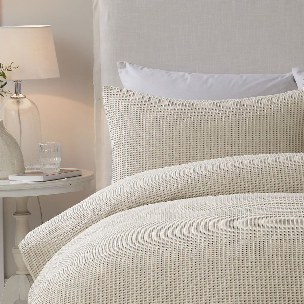 Lindly Geometric Natural Duvet Cover Set - Lindly Duvet Cover Set In Natural 2