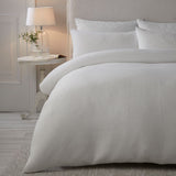 Lindly Waffle Microfibre Duvet Cover Set - White