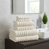 Linear 500gsm Ivory Cream 100% Cotton Towels-2