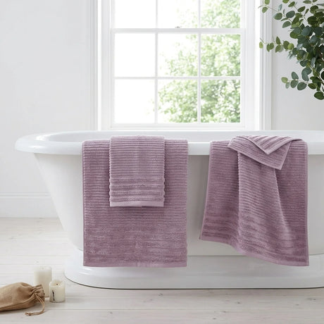 Linear 500gsm Lavender Pink 100% Cotton Towels-2