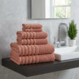 Linear 500gsm Rose Red 100% Cotton Towels-1