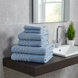 Linear 500gsm Sky Blue 100% Cotton Towels-1