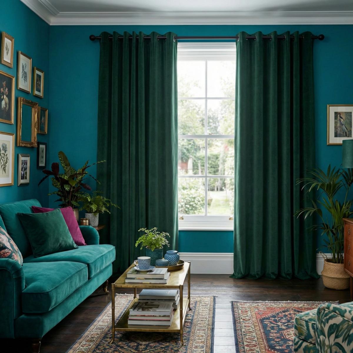 Lisbon Made to Measure Curtains Bottle Green