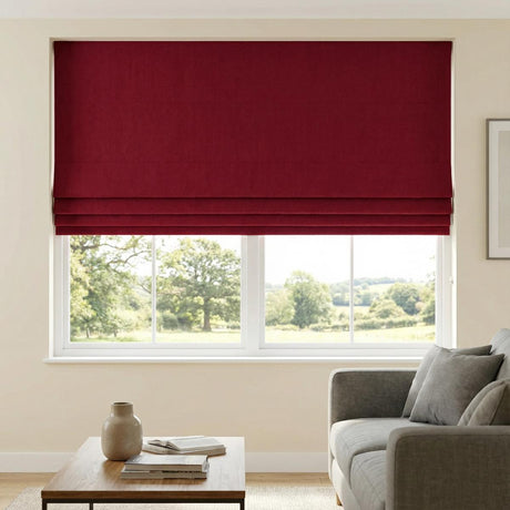 Lisbon Made to Measure Roman Blind Claret