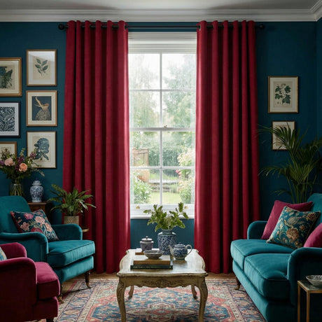 Lisbon Made to Measure Curtains Claret