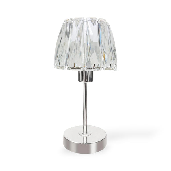 Liza Silver Crystal Table Lamp 27cm