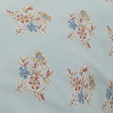 Lorena Patchwork Floral Duck Egg Pencil Pleat Curtains Light Filtering Printed - Lorena Patchwork Pencil Pleat Curtains In Duck Egg 4