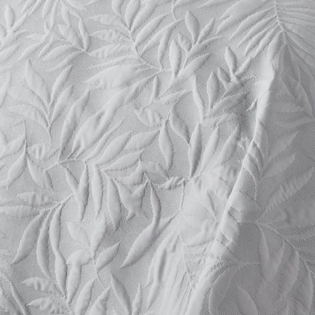 Luana Floral Bedspread 200cm x 230cm - Luana Bedspread In Silver 200 X 230Cm 3