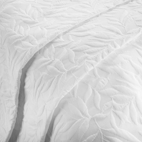 Luana Floral Bedspread 200cm x 230cm - Luana Bedspread In White 200 X 230Cm 2