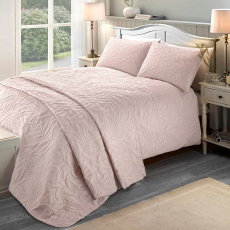 Luana Soft Microfibre Duvet Cover Set - Blush